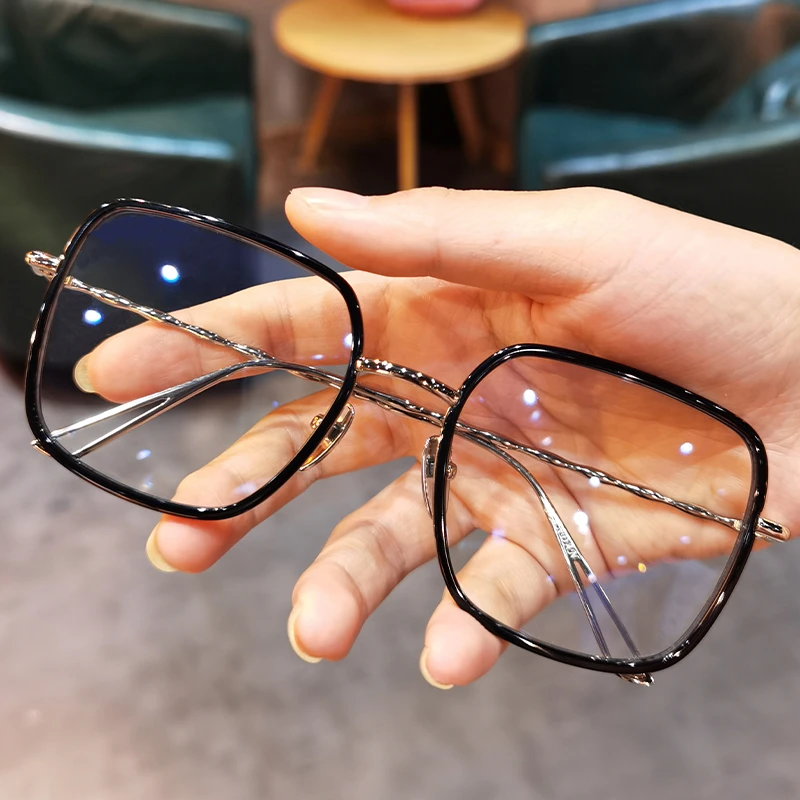 新款超轻大框男女潮百搭显瘦眼镜配镜近视防蓝光眼镜架复古潮流