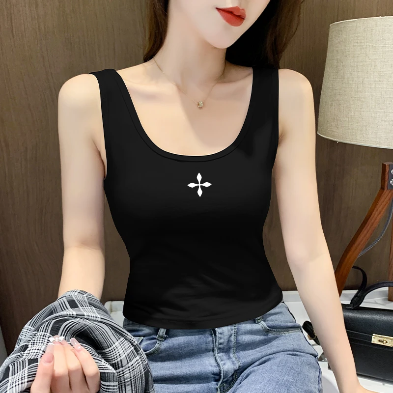 港风小背心西装内搭打底无袖吊带女夏外穿ins潮露脐辣妹短款上衣