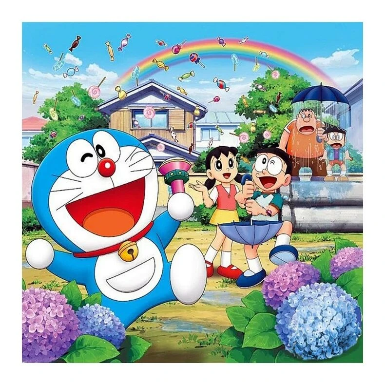 皇室蒙娜丽莎叮当猫十字绣2025年新款客厅儿童房动画卡通卧室刺绣