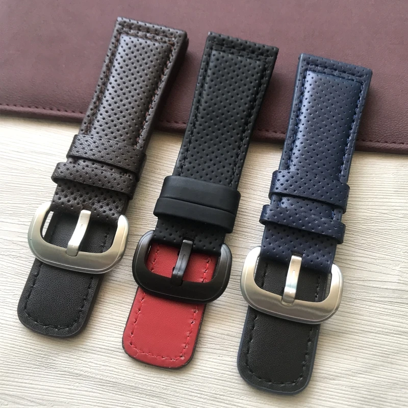 适配sevenfriday七个星期五压纹真皮手表带M1 Q2原装男28mm腕带