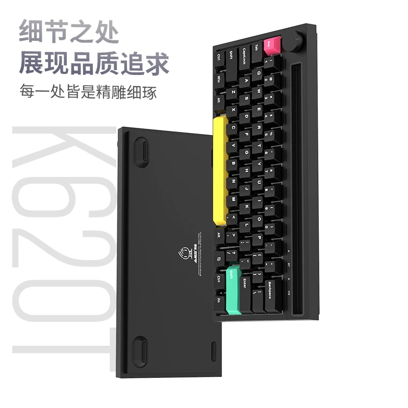 Ajazz/黑爵K620T蓝牙机械键盘IPAD平板专用小型便携外接笔记本