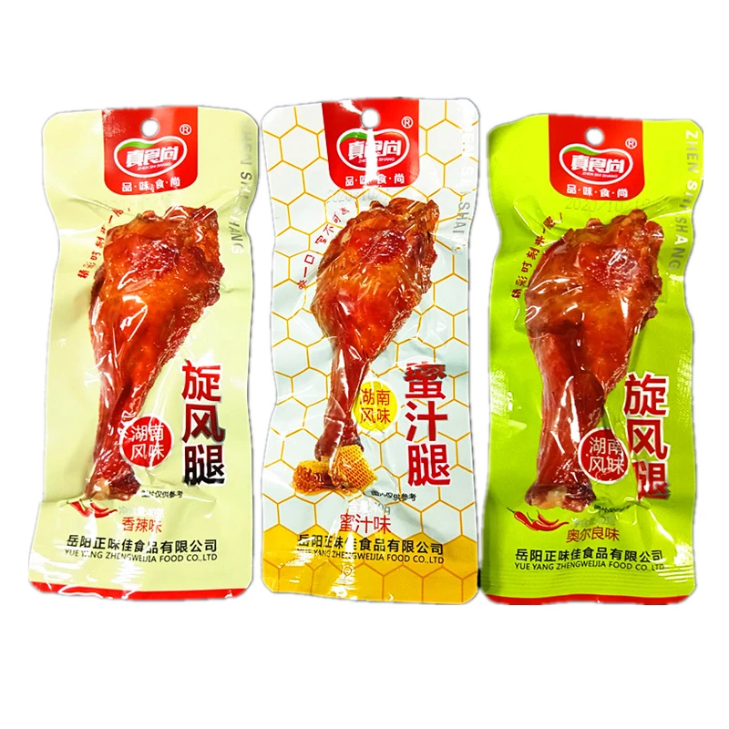真食尚旋风腿香辣鸭翅根40g/袋麻辣小吃卤味鸭肉熟食休闲零食整箱