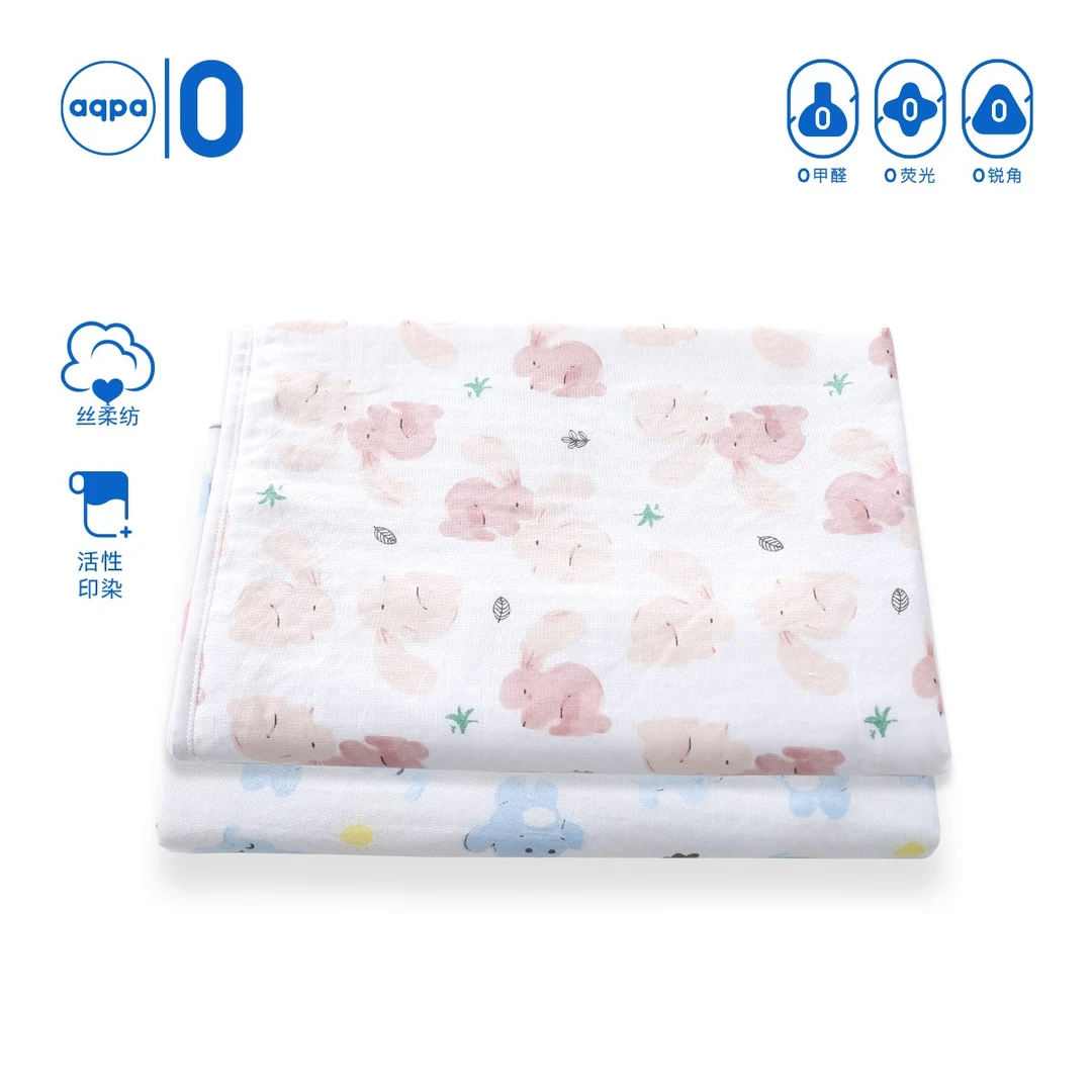 aqpa宝宝浴巾吸水大毛巾卡通洗澡巾儿童超柔速干包被裹巾婴儿用品