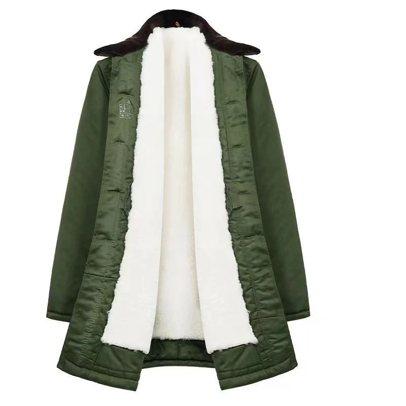冬季羊毛内胆中款大衣