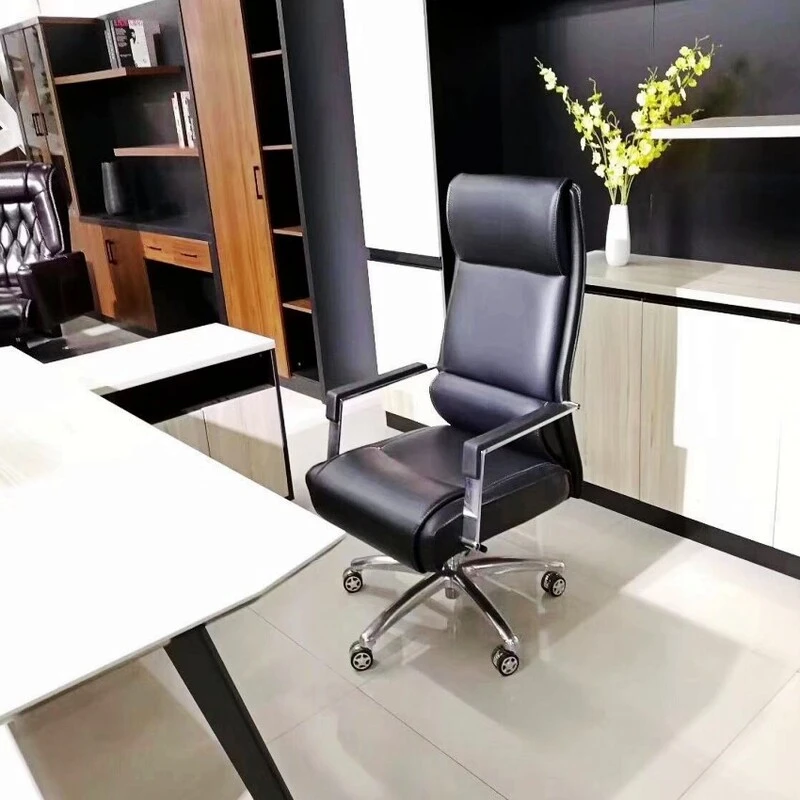 老板椅办公室经理主管椅带滑轮舒适久坐电脑椅简约现代会议室椅子