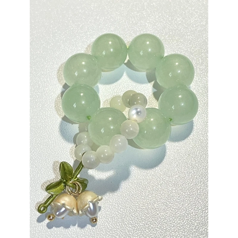 手机挂绳女款ins风少女心手工串珠手机链手提短款国潮复古手捻绕