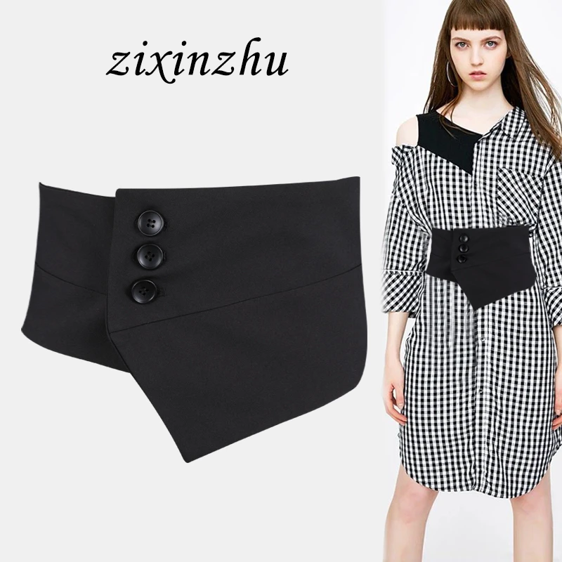 宽腰封腰带女款布料带夏季束腰搭配连衣裙子配饰百搭高级2025新款