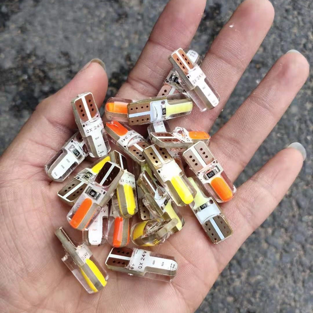 COB插泡有红、黄、蓝、绿、白五个颜色12V/24V通用
