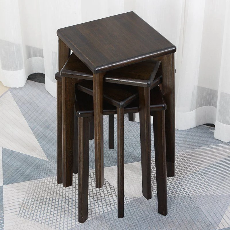 楠竹凳子茶凳板凳方凳家用凳中式客厅茶几茶桌实木凳餐桌椅凳矮凳