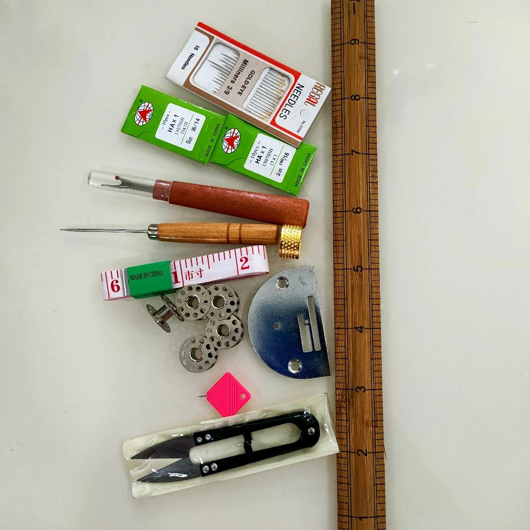 尺子/纱剪/锁芯/锥子/顶针/拆线刀/机针/穿线器/针板/手缝针