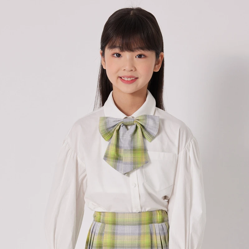 EP雅莹童装秋女童新款时尚洋气乖巧学院风气质长袖衬衫