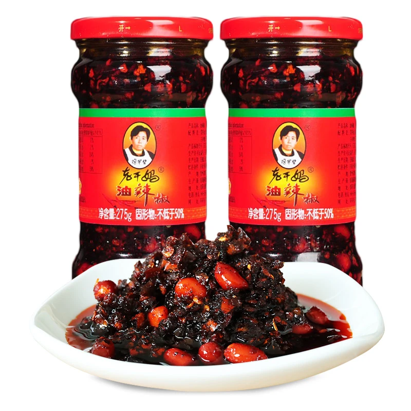 老干妈油辣椒275g花生油泼辣子特产拌面炒菜下饭酱辣椒酱拌饭酱