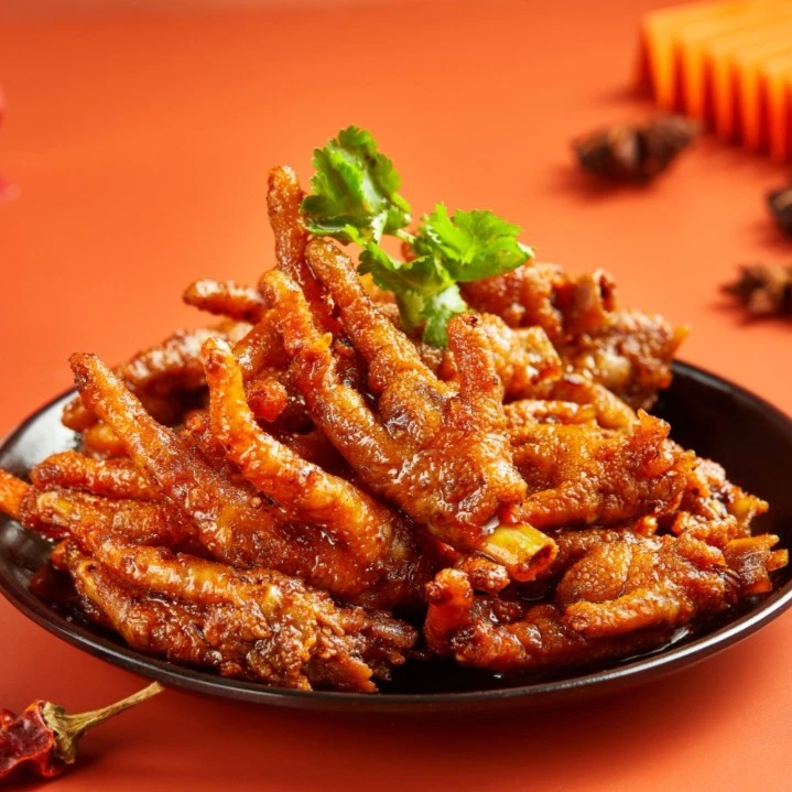 辣谜 福利香辣鸡爪150g湖南推荐零食小吃休闲食品嚼劲鸡脚筋营养