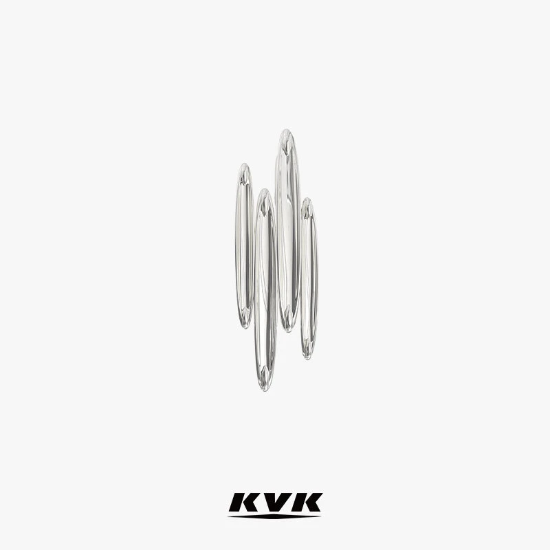 铜合金发饰 KVK巴洛克多内凹发卡概念款发夹时尚发饰素款简约小众