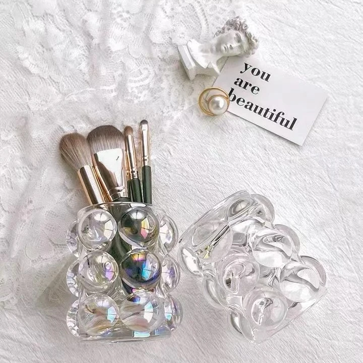 【悦姐居家轻奢馆】ins风少女化妆台摆件收纳筒可爱创意装饰