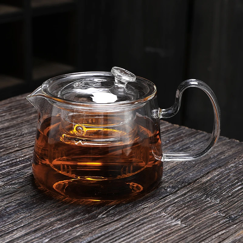 全玻璃泡茶壶煮茶器单壶耐高温耐热茶具分离功夫神器家用日式