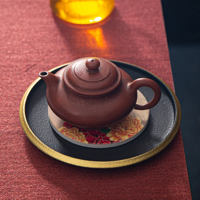 隔热杯垫功夫茶杯垫托盘壶承陶瓷吸水壶承个性创意国风泡茶具用品