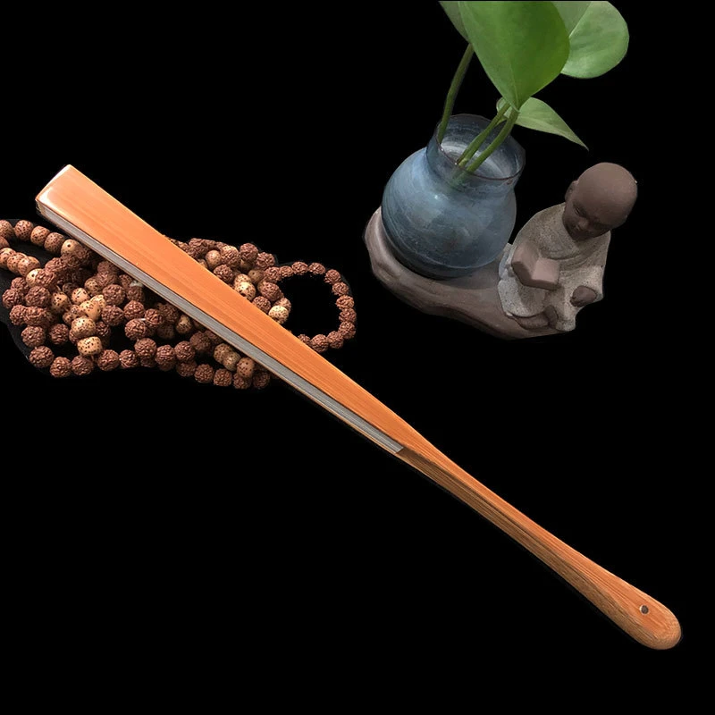 浙派名家丁新春精工老料玉竹折扇手工大茄头扇骨苏面文玩扇有防伪