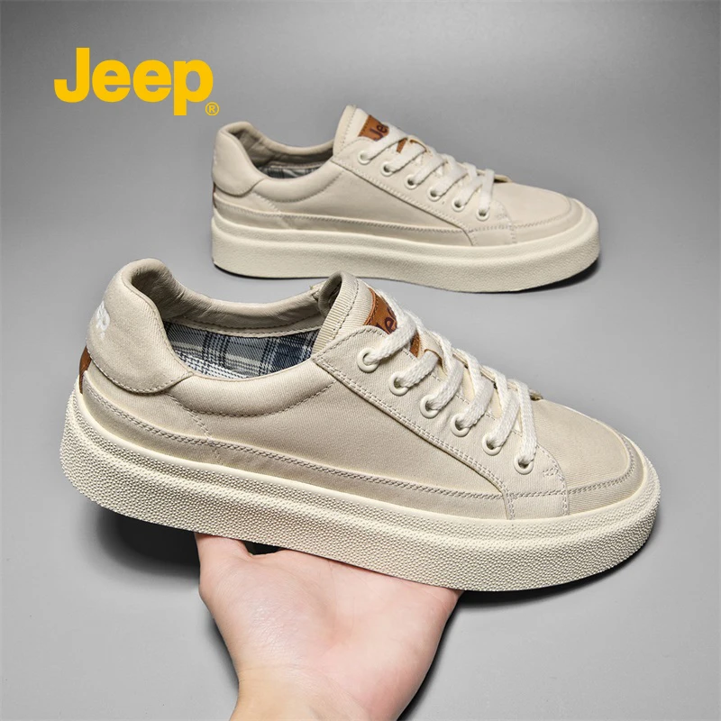 JEEP/吉普2025年新款男鞋时尚百搭板鞋潮流男士低帮运动休闲鞋
