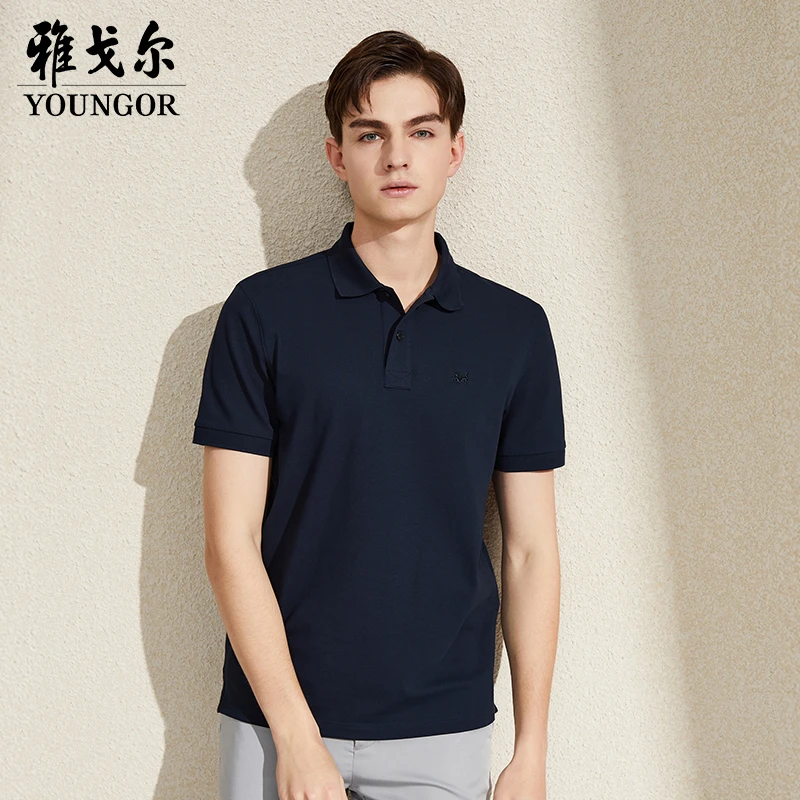【经典爆款呼吸棉】雅戈尔男装官方旗舰店男士高级短袖polo衫533011
