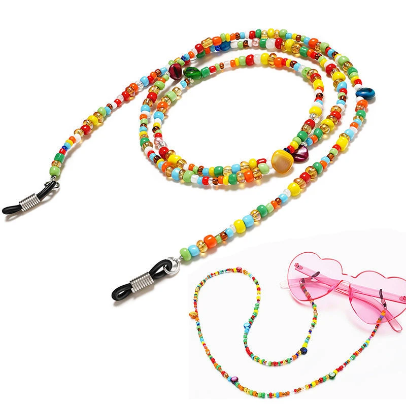 眼镜链时尚七彩珠防掉挂绳女挂脖眼镜绳明星同款古风防丢潮不掉色