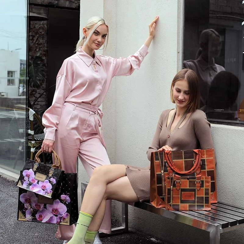 时尚环保大容量手提包 轻便拉链防水结实旅行化妆包收纳包