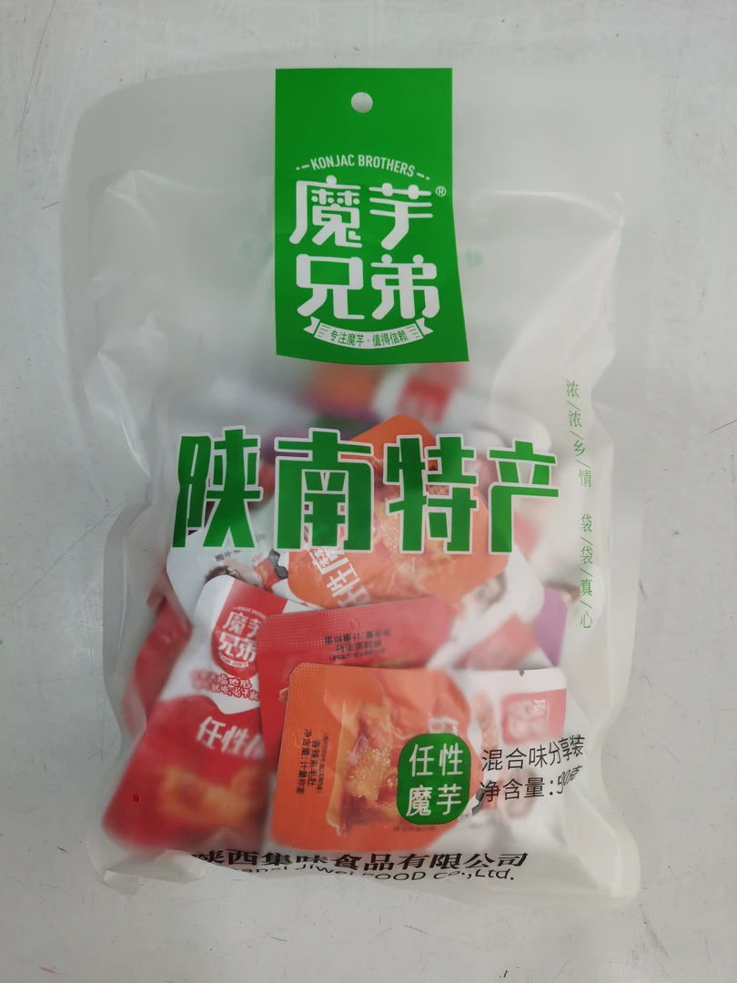 陕西安康特产魔芋兄弟开袋即食雪魔芋干零食网红魔芋素毛肚零食