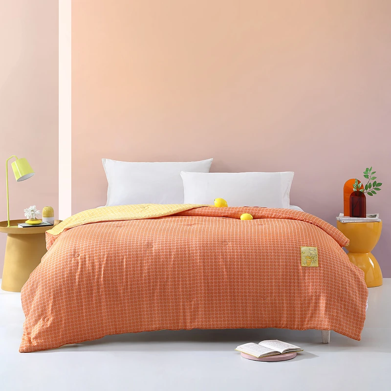 梦洁换梦茶纤维被空调被果香夏被单人双人被子儿童夏凉被春秋被