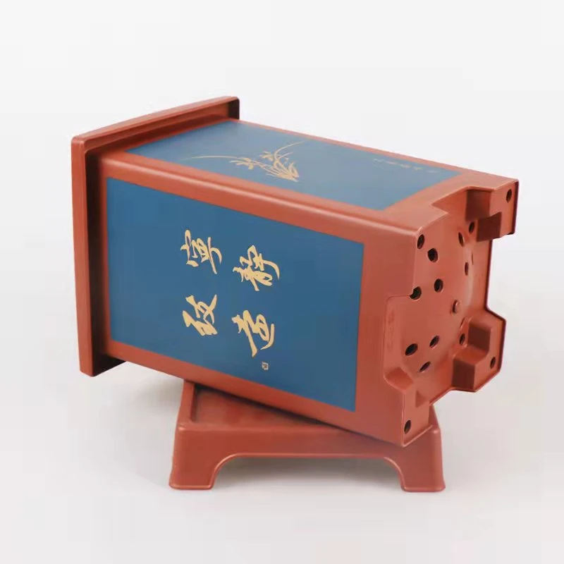 兰花盆古风树脂花盆