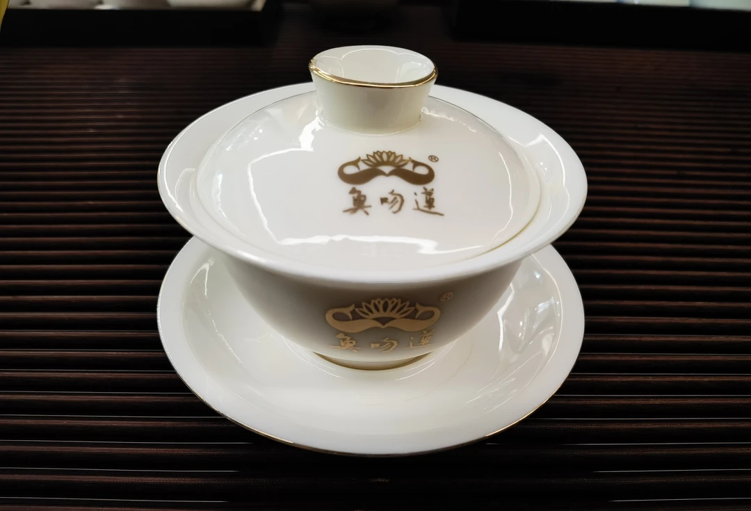 德化白瓷功夫茶盖碗特别防烫设计高档陶瓷茶道必备
