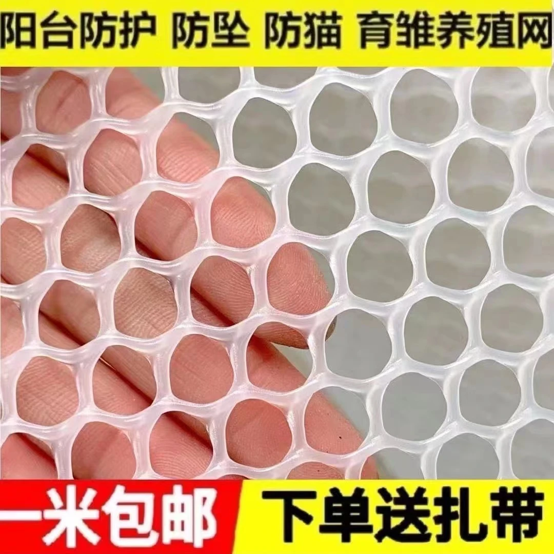 塑料网防猫网网格片阳台防护栏网儿童防坠网鸡鸭鹅漏粪网育雏批发
