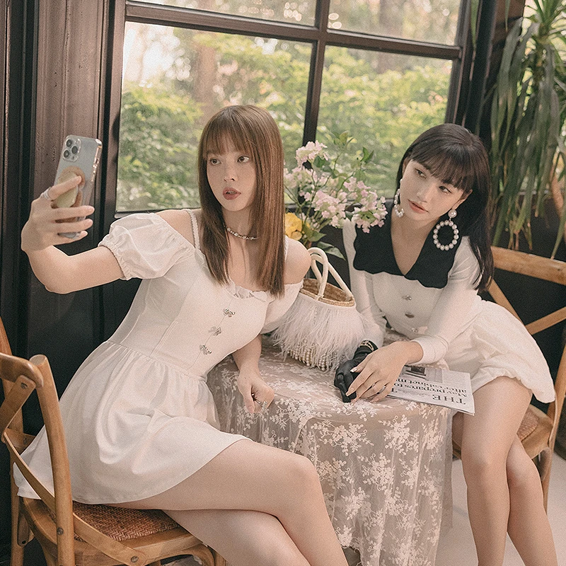 OMOM【事后清晨】正品新款连体裙式遮肚显瘦温泉度假泳衣29759