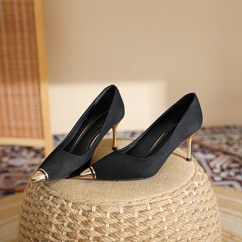 sufeifei/苏妃妃T9性感百搭细跟高跟鞋女时尚尖头气质单鞋性小众