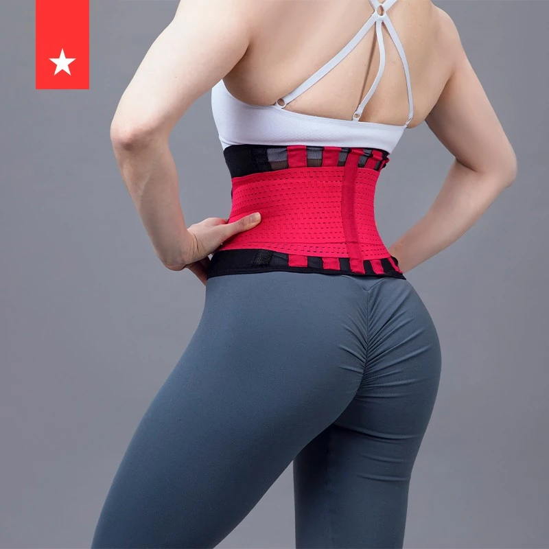 劳拉之星0810运动护腰带女健身收腹带束腰跑步夏透气