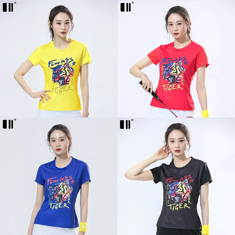 D111161单双号羽毛球服男女透气速干衣上衣网球服时尚