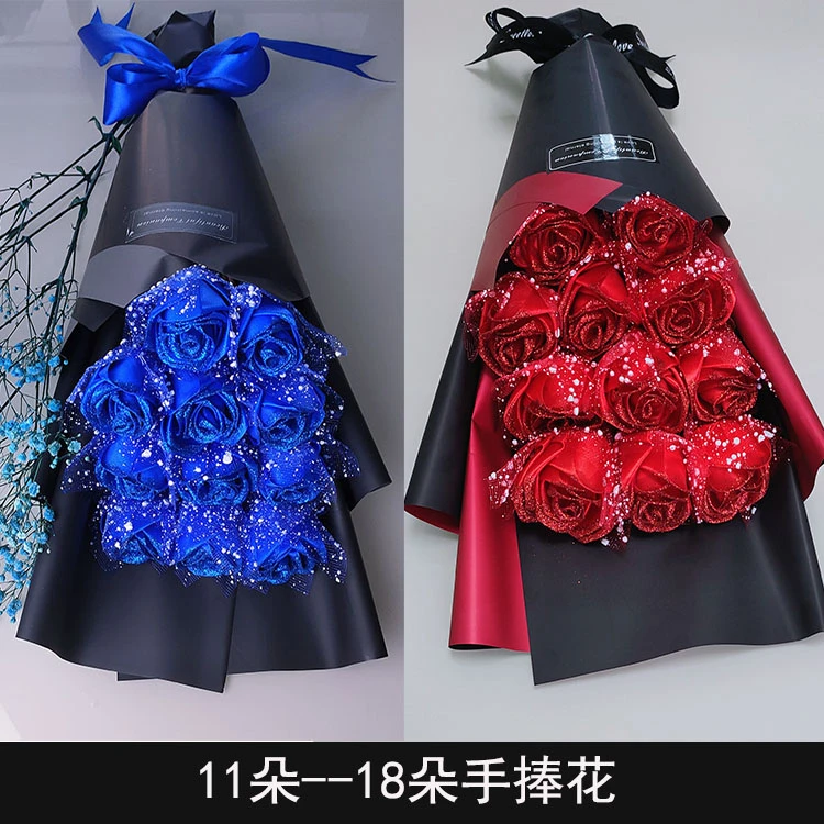 手工diy丝带玫瑰花材料包全套手工制作花束套装绸带自制玫瑰花束