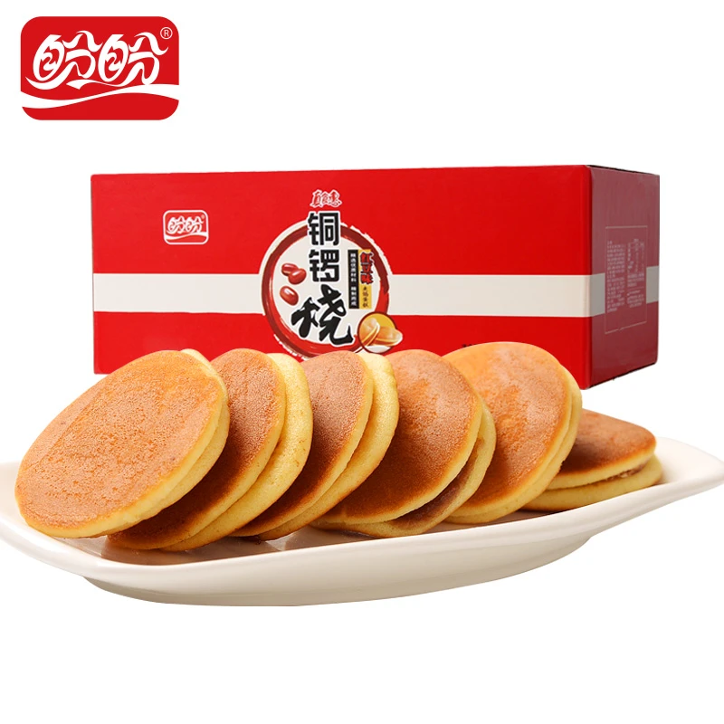 盼盼【直播专享】铜锣烧红豆味怀旧休闲糕点营养解馋早餐面包蛋糕
