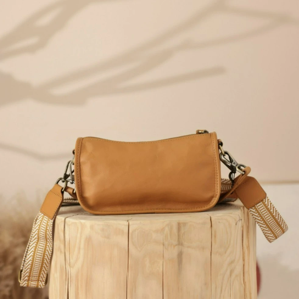 【闺宿】植鞣头层牛皮真皮手工包复古斜跨单肩豌豆女包时尚百搭肩包