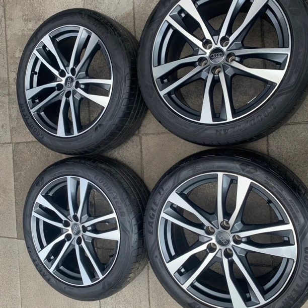 奥迪A6L原厂正品19寸拆车轮毂盖轮胎锻造A4A5改装升级下单先咨询
