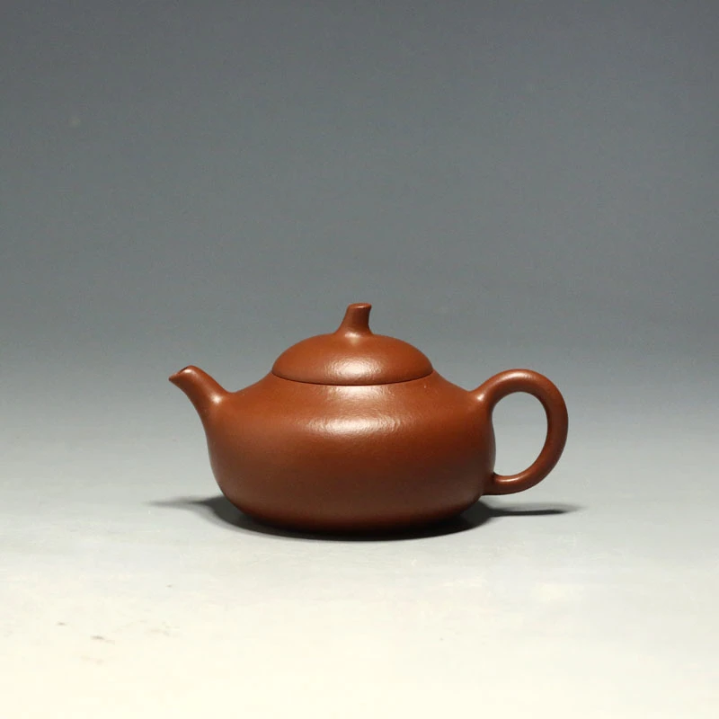 明理茶艺 宜兴紫砂壶 茶壶 杨丽娟 纯全手工朱砂100CC茄段小品壶
