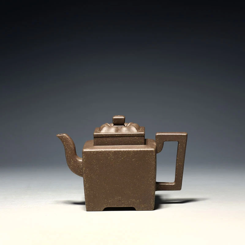 明理茶艺宜兴紫砂壶茶壶吴鸣弟子胡朝君全手工方器 400CC四方逸菱