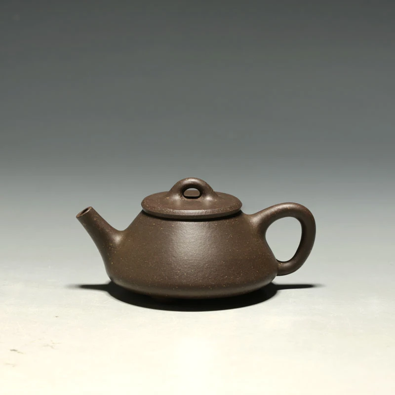 明理茶艺 紫砂壶 宜兴 茶壶 李光明 纯全手工100CC紫泥 小石瓢