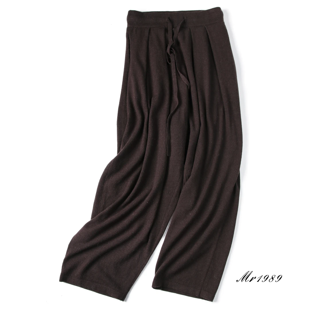 Mr1989 升级版 100小山羊绒尖显示气质高腰哈伦裤