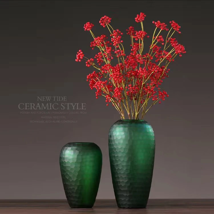 美式现代简约透明花瓶家居客厅餐桌插花器时尚软装饰品摆件