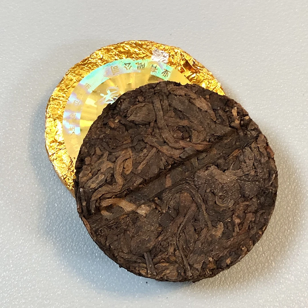 景迈普洱茶熟茶小萌饼茶12饼共120g小饼袋装云南普洱茶老茶2011年