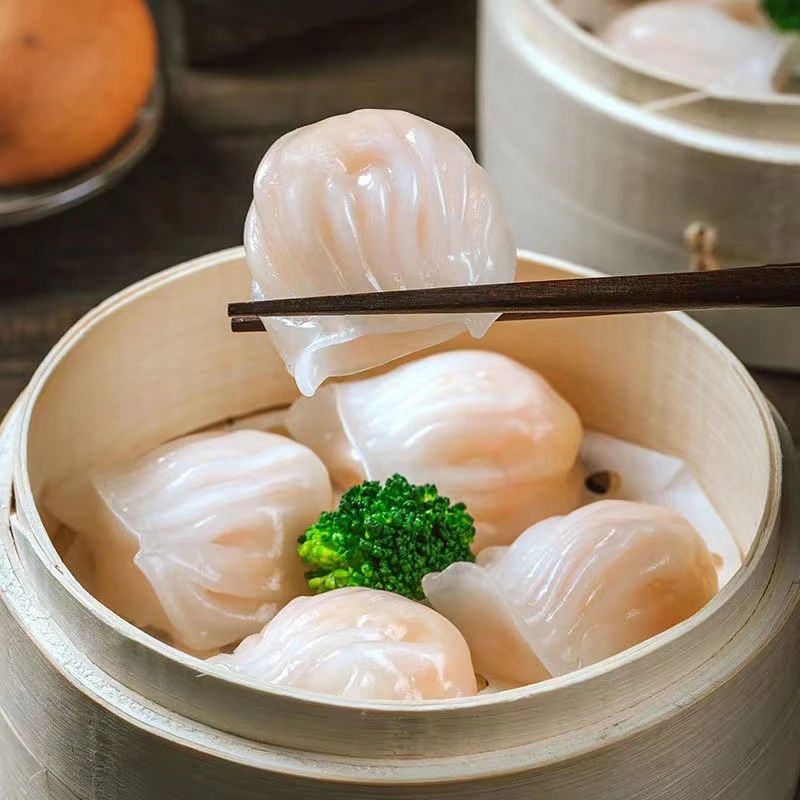 正宗广式虾饺皇500g茶楼同款早餐必备水晶虾饺早茶点心虾仁饺子