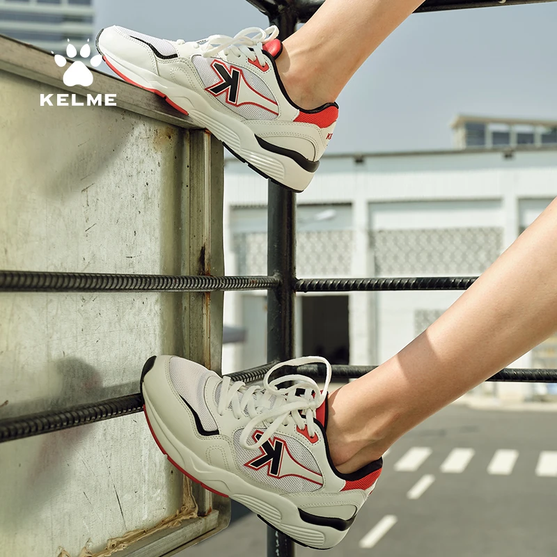KELME卡尔美精选复古休闲鞋男女2022夏季复古撞色情侣款休闲板鞋