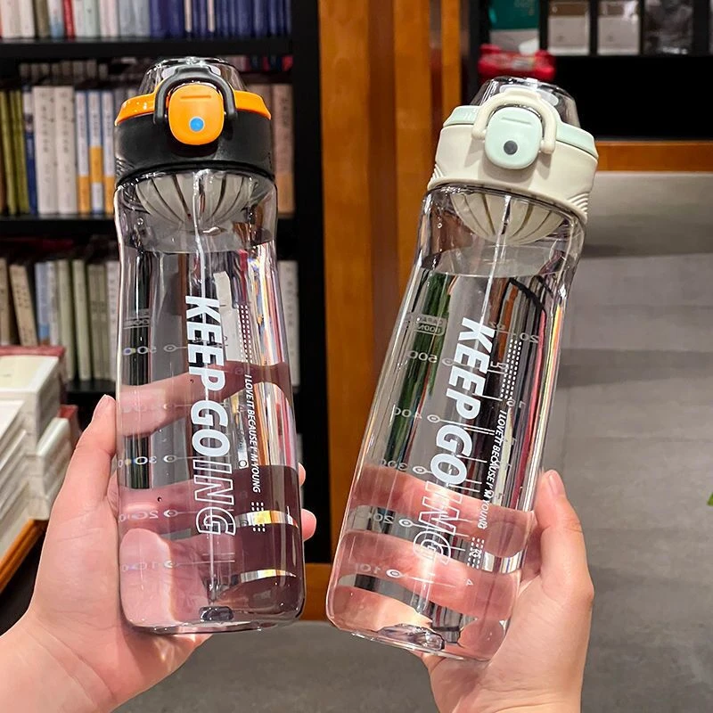 夏季高颜值大容量男女学生成人外出便携家用简约耐高温塑料杯子