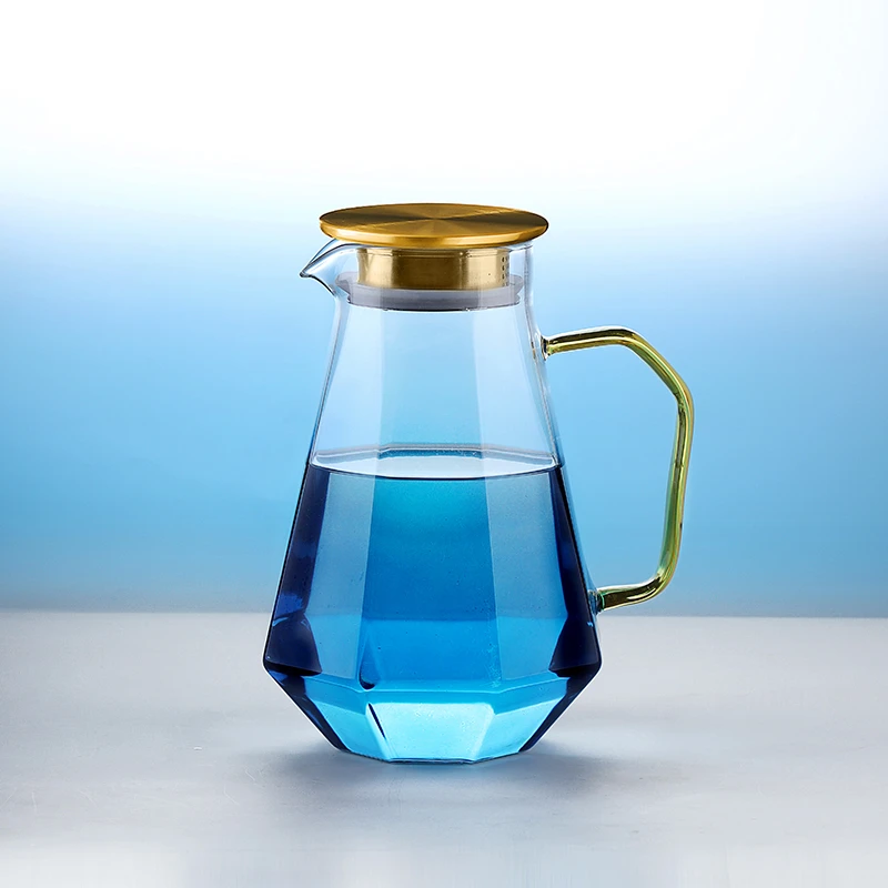 玻璃水壶高硼硅耐高温冷水壶凉水壶泡茶壶大容量高颜值水杯家用