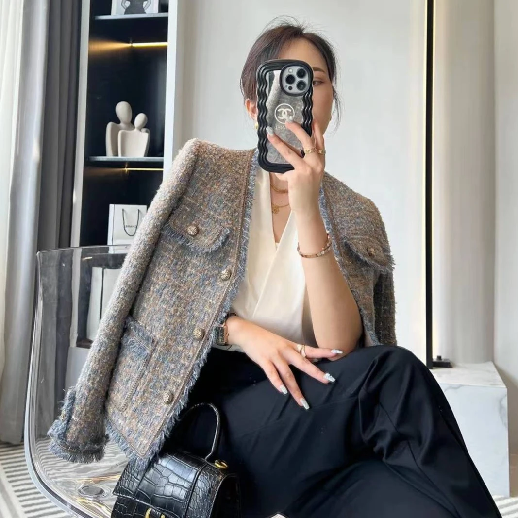 2024年春秋季新品尝鲜浮力高定轻奢小香风短外套